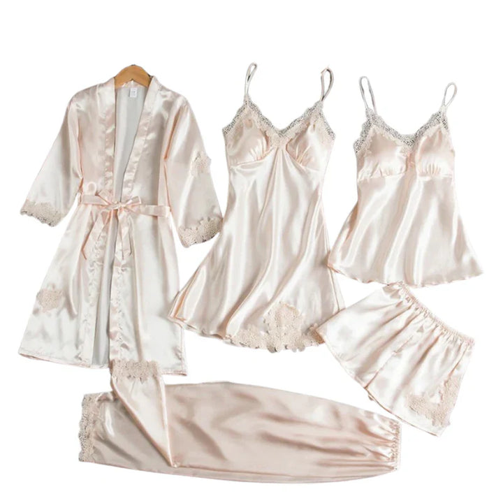 Audrey - 5 Piece Satin Set