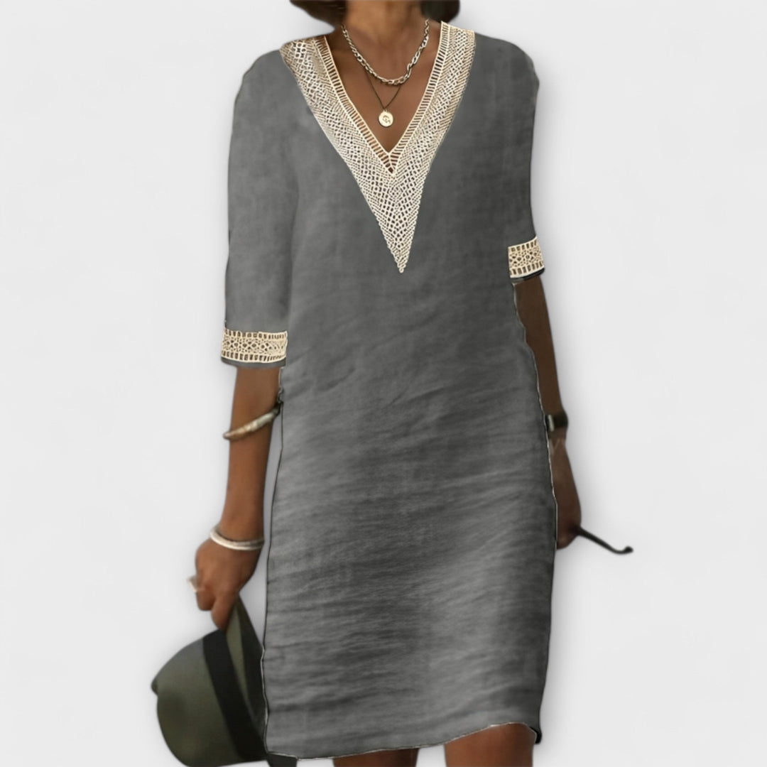 Emelia - Cotton And Linen Dress
