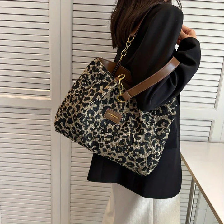 Leonora - Leopard Charm Tote