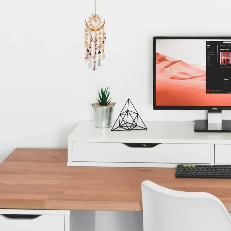 Glowcraft - Sun And Moon Pendant Crystal Light Ornaments