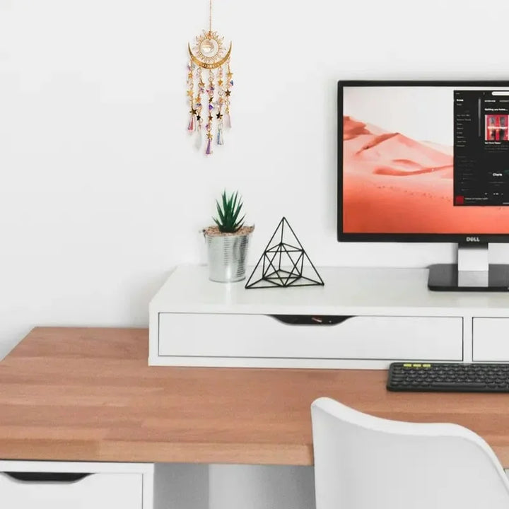 Glowcraft - Sun And Moon Pendant Crystal Light Ornaments