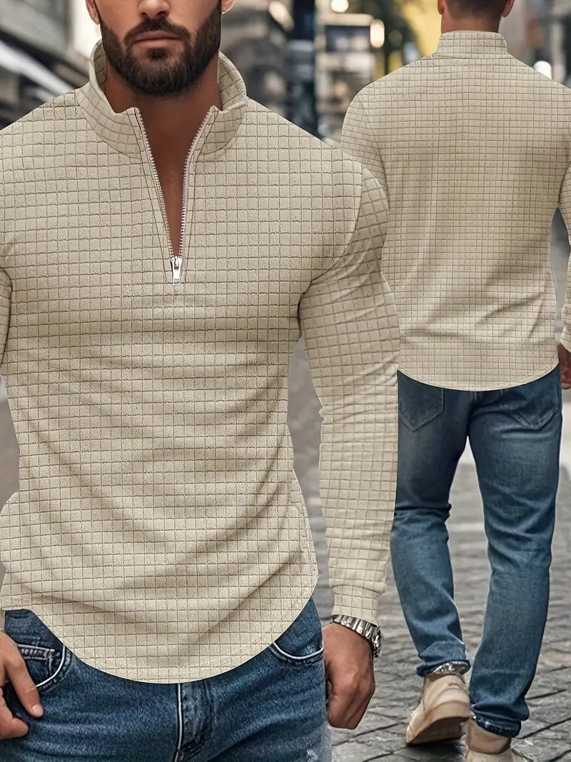 Jarryd - Long Sleeve Sweatshirt With Half Zipper