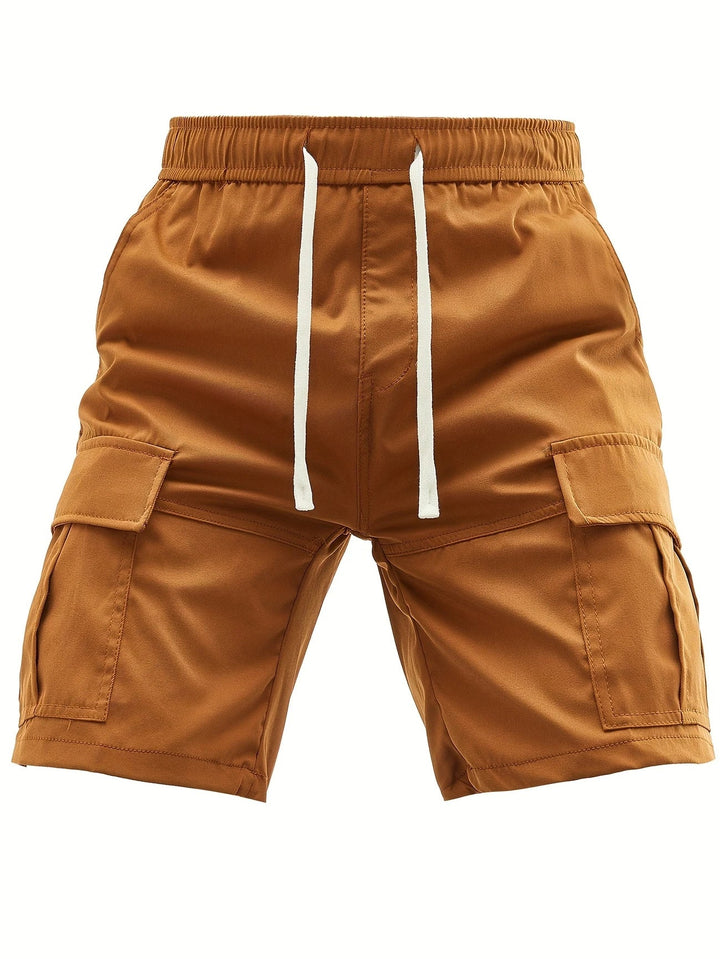 Lewand - Elegant Loose Fit Cargo Shorts With Side Pocket