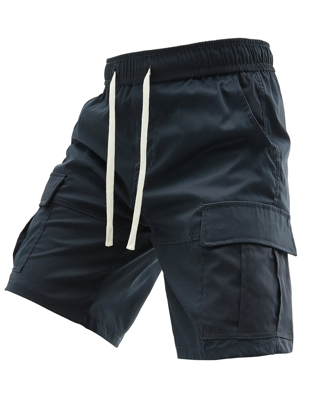 Lewand - Elegant Loose Fit Cargo Shorts With Side Pocket