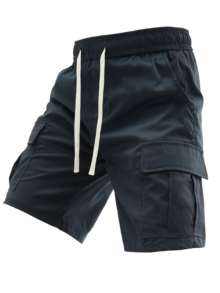 Lewand - Elegant Loose Fit Cargo Shorts With Side Pocket
