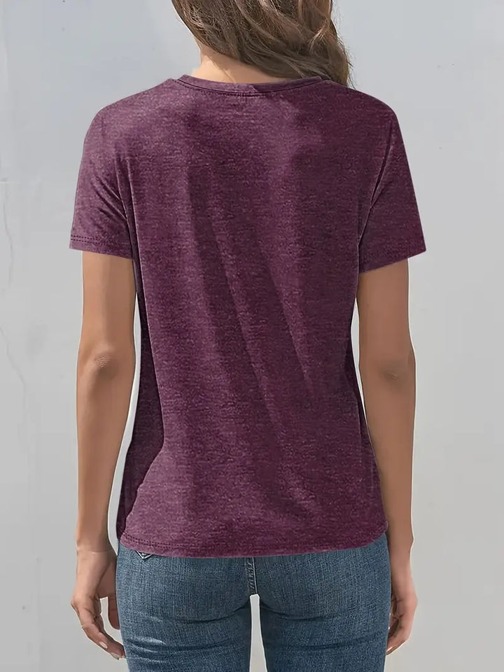 Vitaliya - Casual Short Sleeve T-Shirt