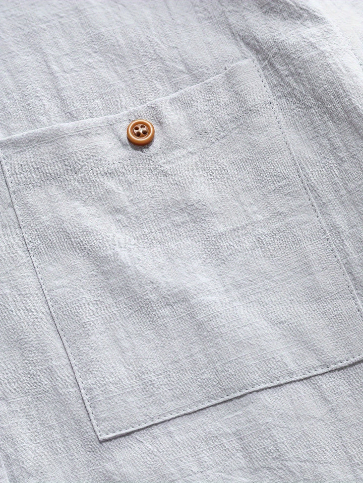 Tejada - Casual Cotton Shirt With Pocket