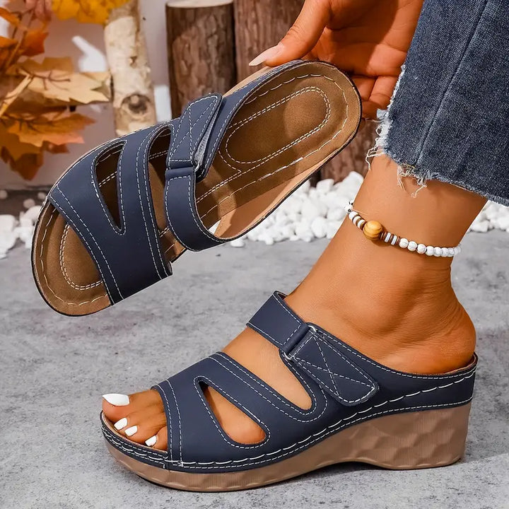 Rowella - Stylish Wedge Sandal With Strap