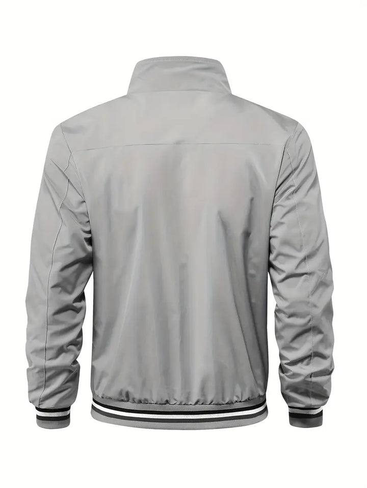 Stanton - Casual Stand Collar Zip Up Jacket