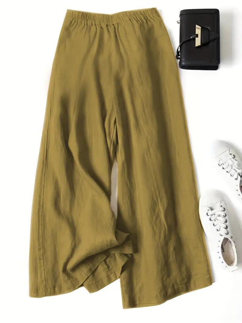Anina - Linen Wide Leg Pant