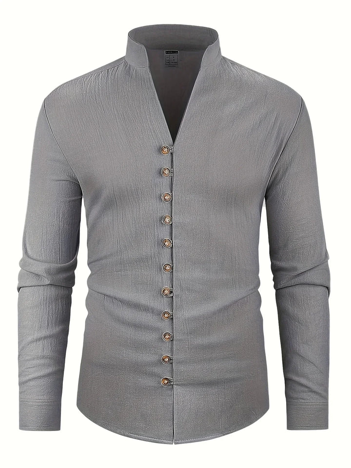 Shayne - Lightweight Cotton Linen Long Sleeve Shirt