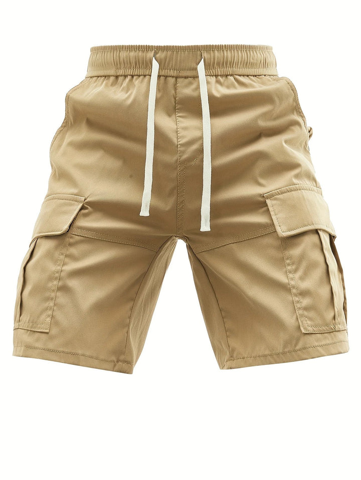 Lewand - Elegant Loose Fit Cargo Shorts With Side Pocket