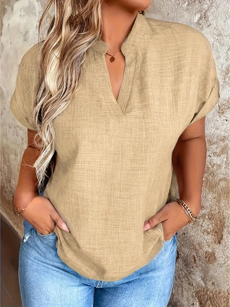 Rosabelle - Casual V Neck Blouse