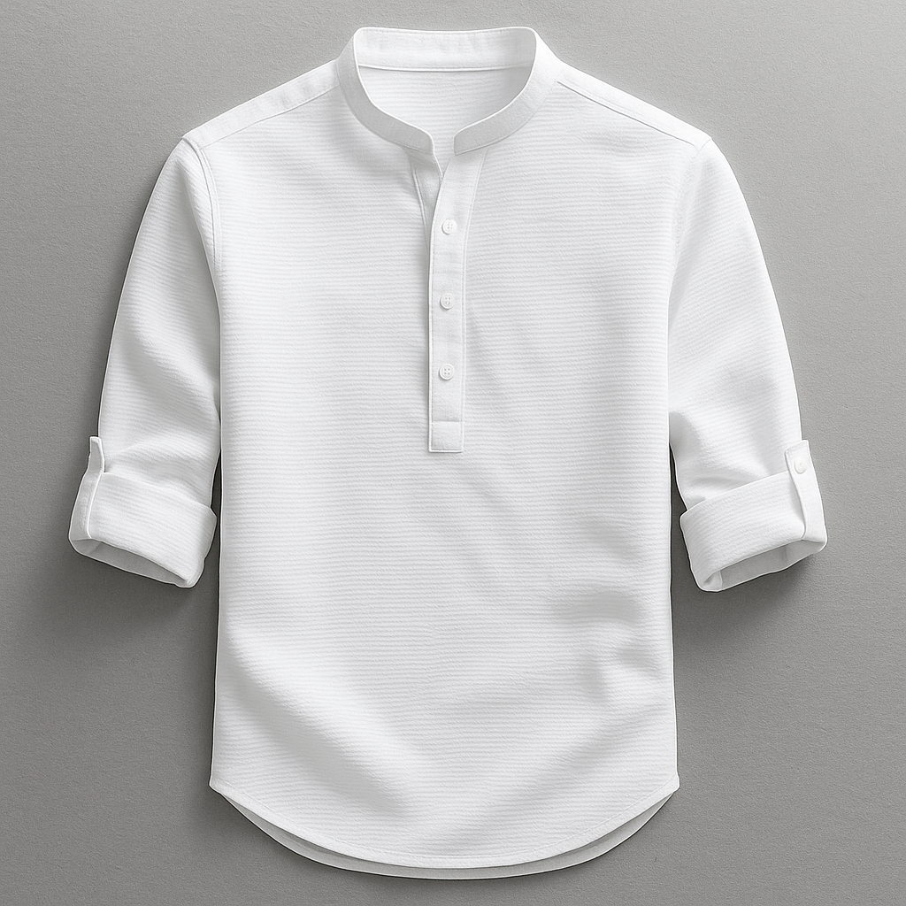 Shon - Long Sleeve Shirt With Button Down Collar