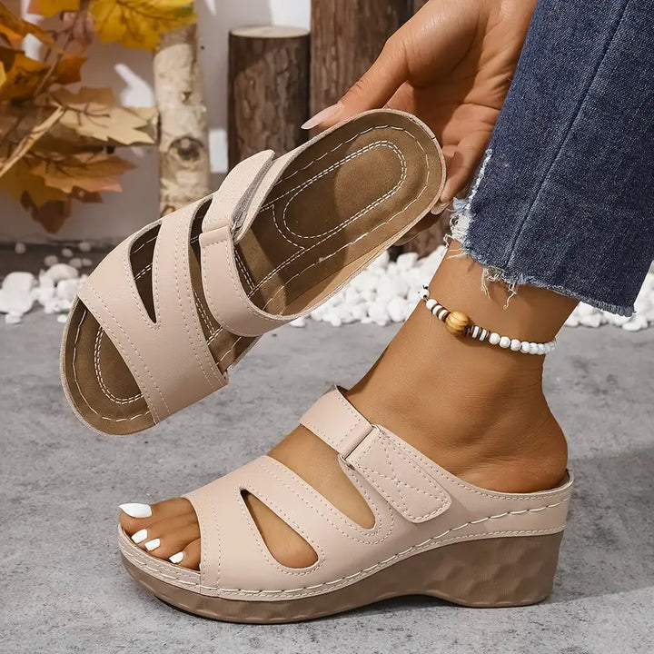 Rowella - Stylish Wedge Sandal With Strap
