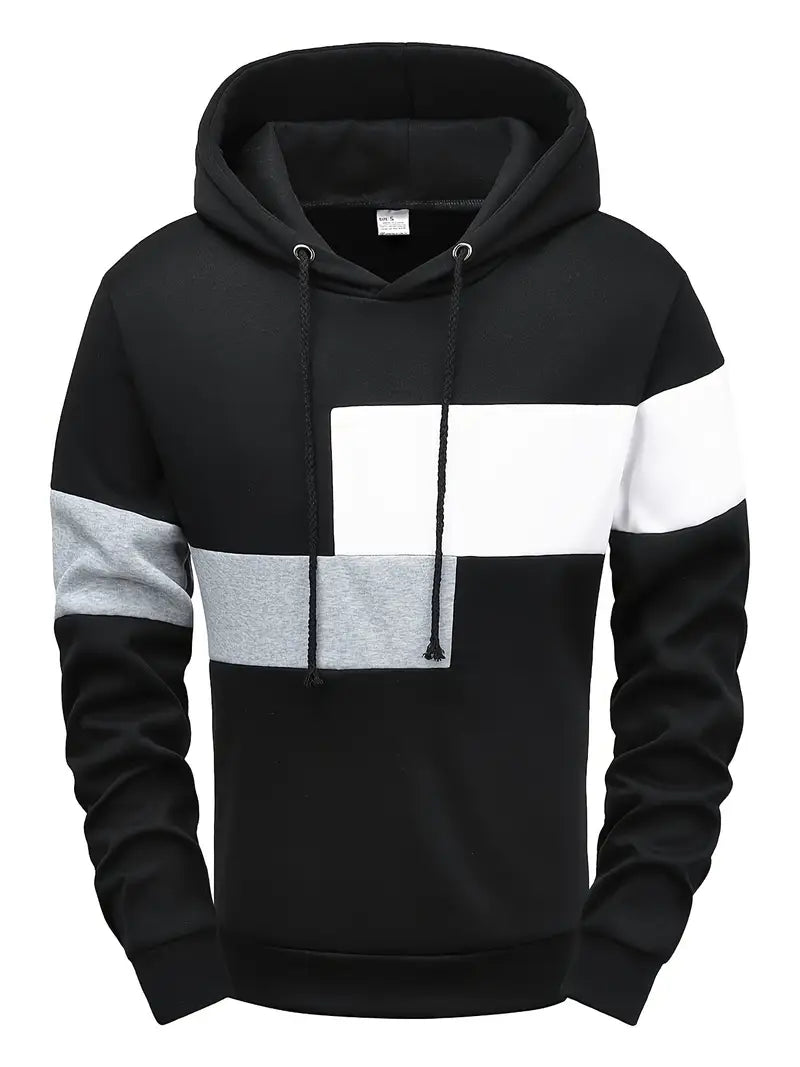 Tigran - Stylish Patchwork Hoodie