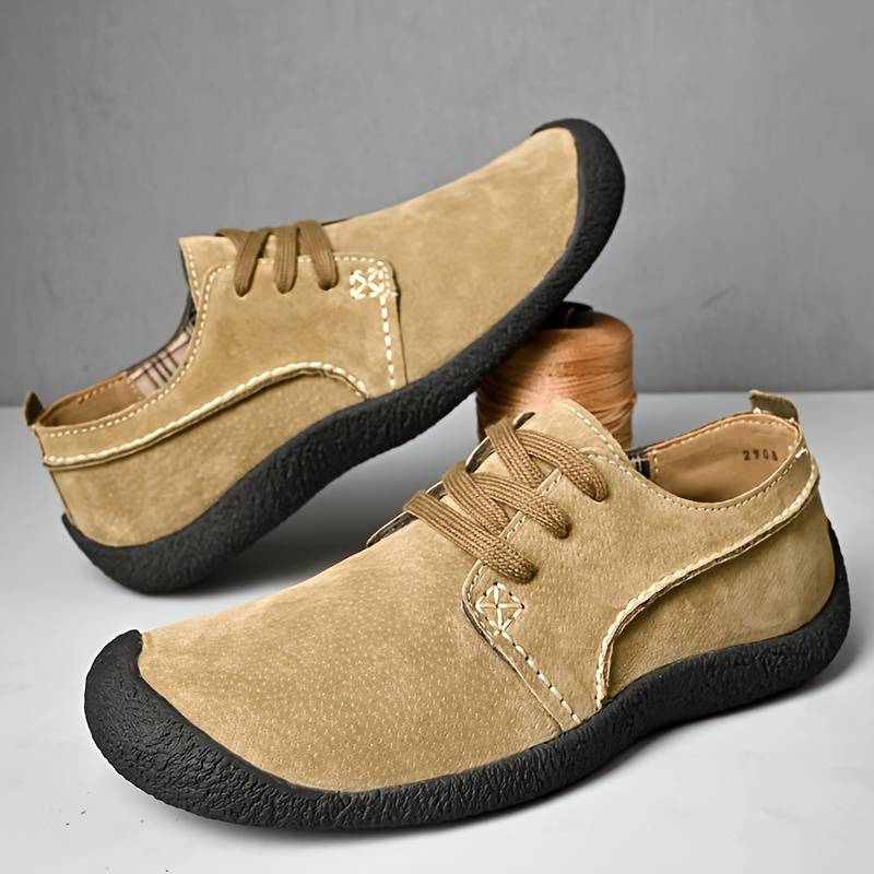 Boyce - Suede Lace-Up Leather Shoes