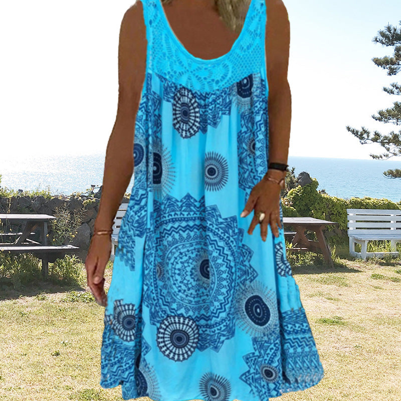 Paduch - Casual Summer Sleeveless Dress With Print