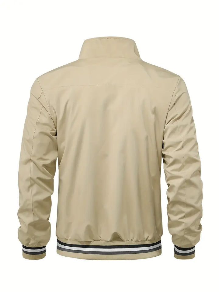 Stanton - Casual Stand Collar Zip Up Jacket
