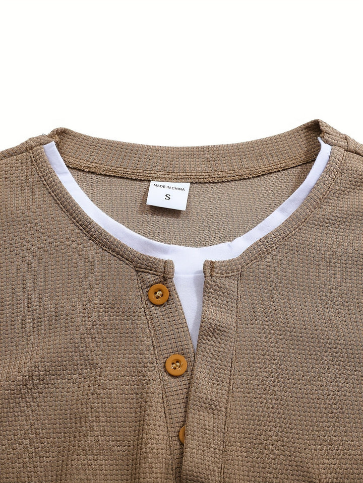 Wladimir - Long Sleeve Polo Shirt With Button And Pocket