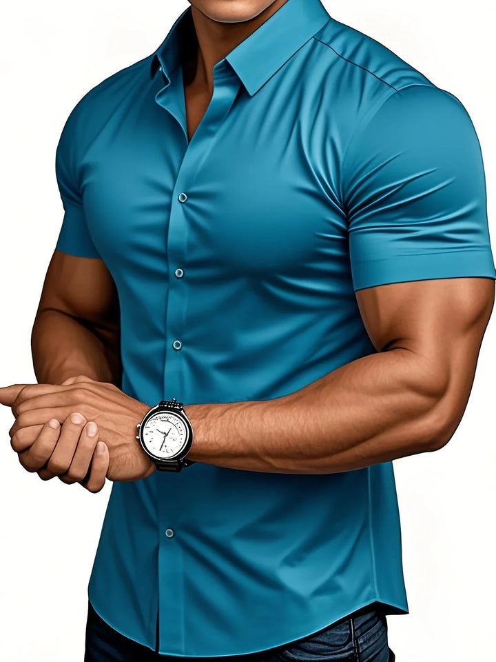 Ezra - Elegant Slim Fit Shirt With Button