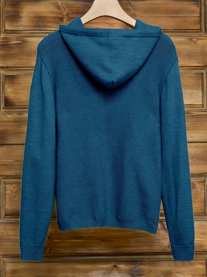 Nena -  Casual Long Sleeve Hoodie With Front Pocket