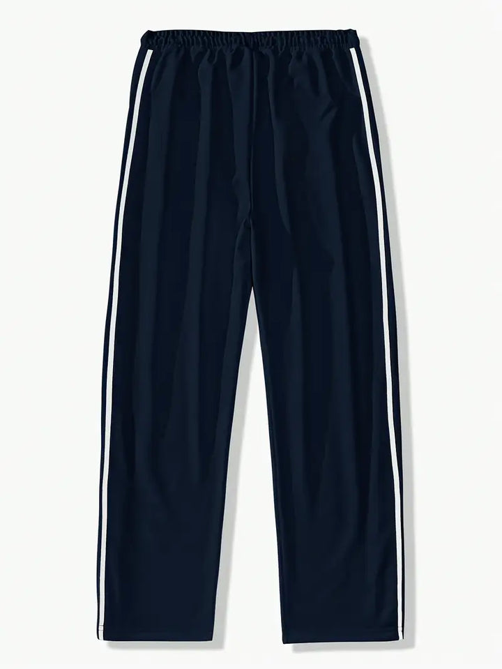 Mendis - Casual Sport Straight-Leg Pant With Snap Button