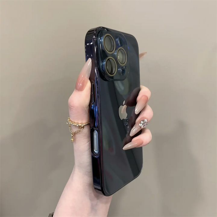 Chromelux – Premium Electroplated Glass Lens Case For iPhone