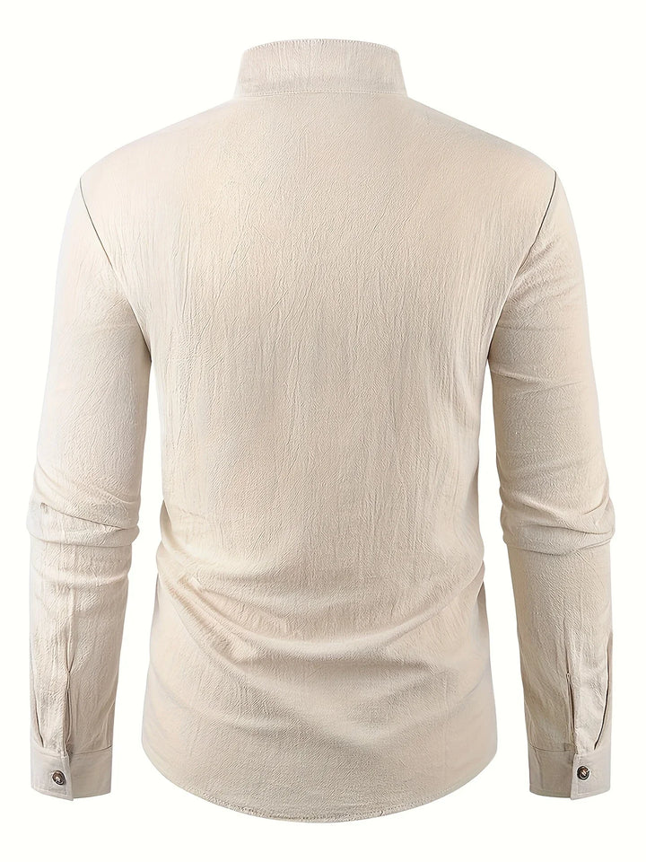 Shayne - Lightweight Cotton Linen Long Sleeve Shirt