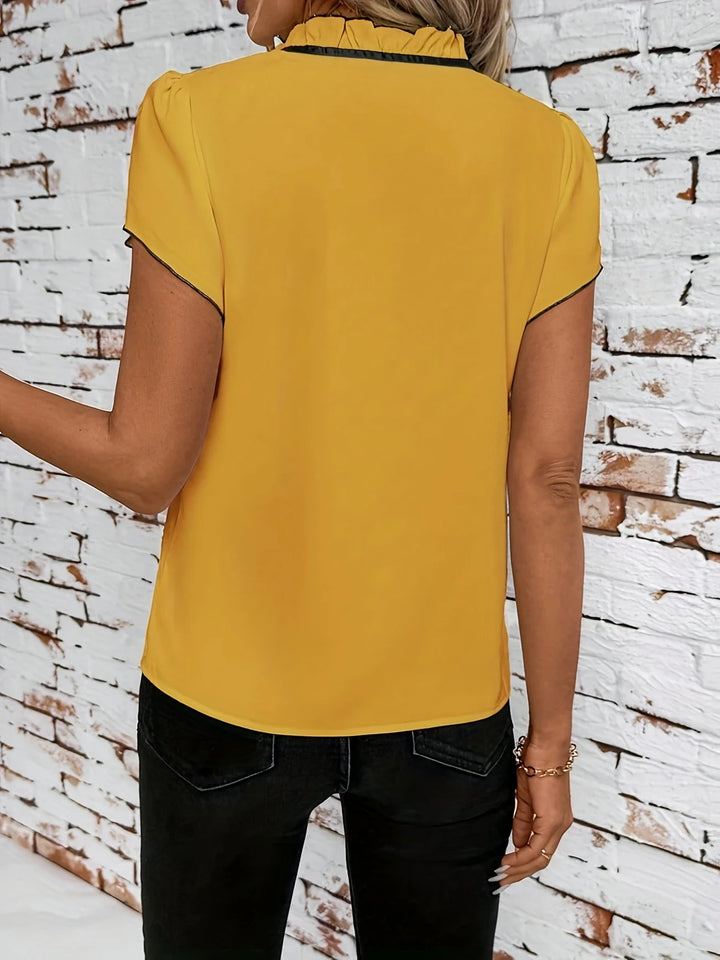 Bethany - Color Block Short Sleeve Shirt