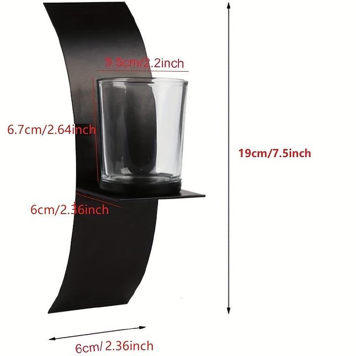 LumiSconce - 2pcs Wall Sconce Candle Holder