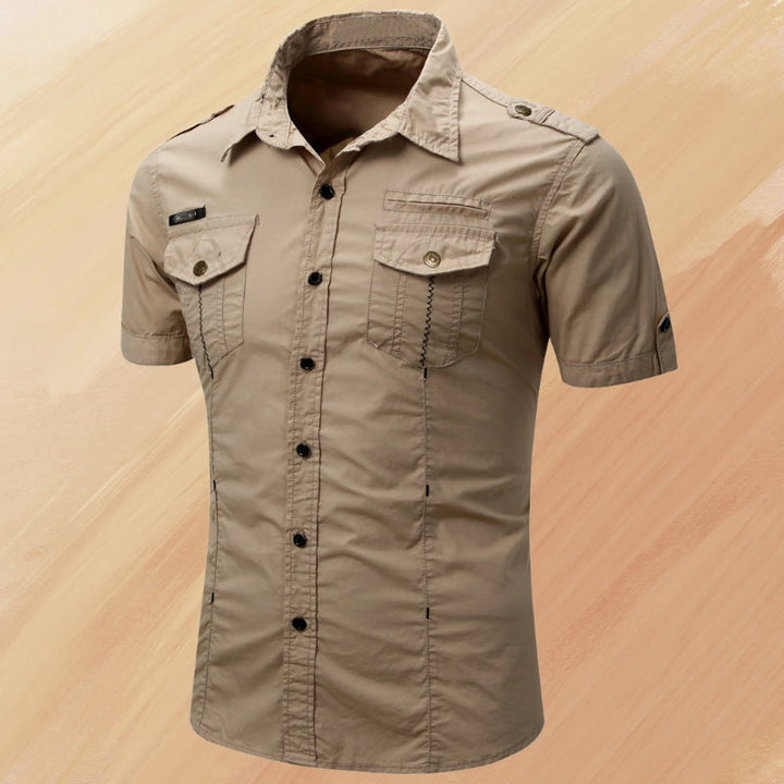 Ryder - Elegant Summer Short Sleeve Shirt With Pocket