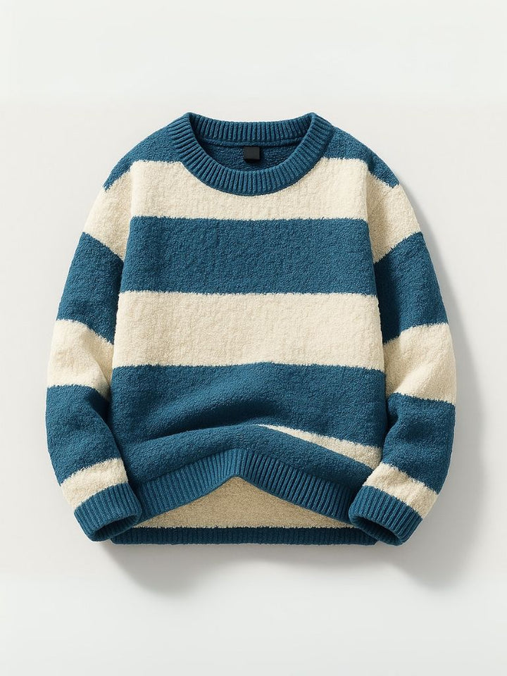 Jorren - Round Neck Striped Sweater