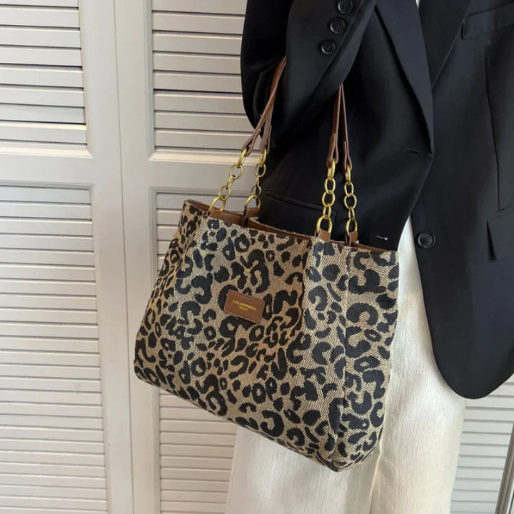 Leonora - Leopard Charm Tote
