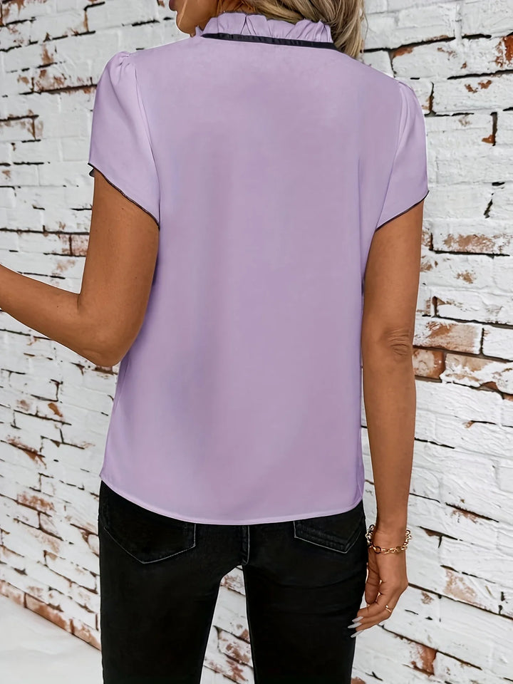 Bethany - Color Block Short Sleeve Shirt