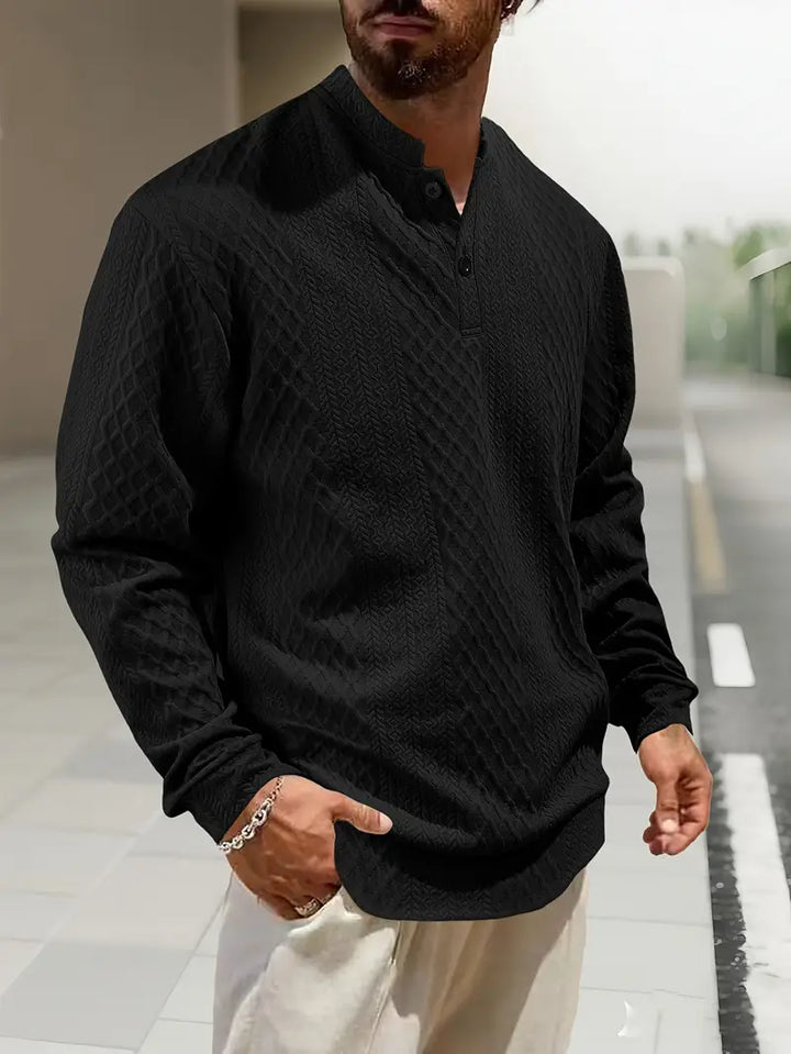 Warriner - Long Sleeve Sweatshirt With Geometric Pattern