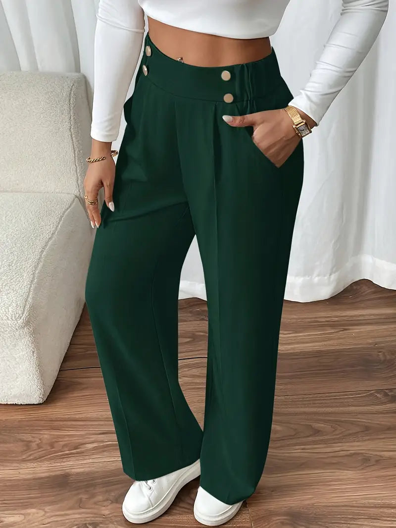 Orvella - Comfortable Wide Leg Pant With Pockets