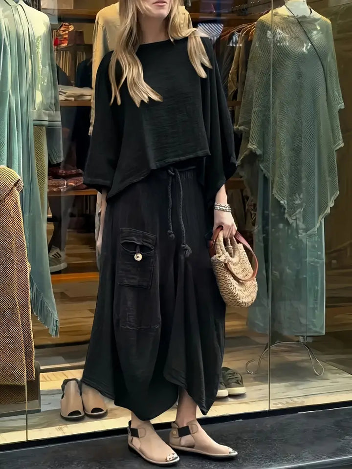 Phonsen - Premium Top And Skirt Set