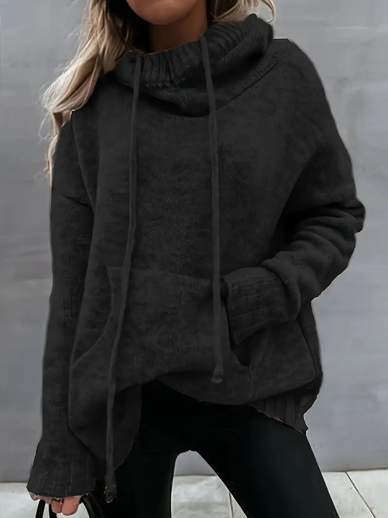 Natala - Knitted Sweater With Kangaroo Pocket