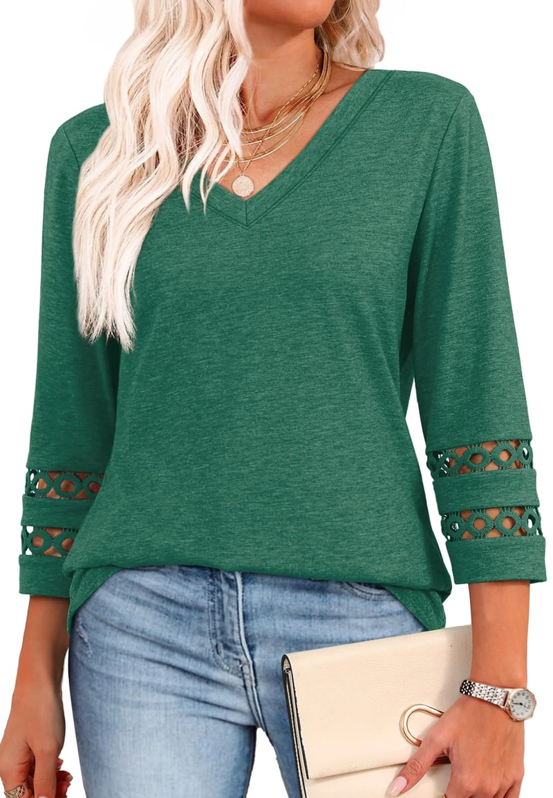 Ruthie - Long Sleeve V-Neck Shirts