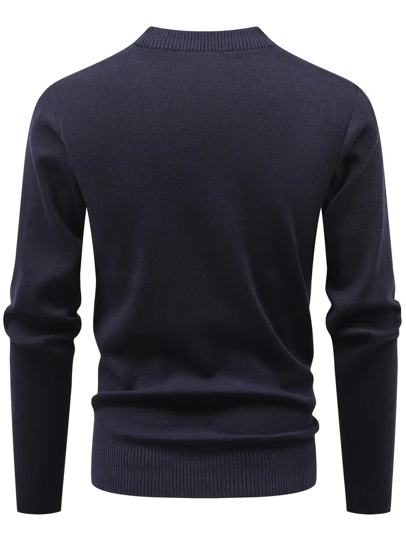 Yoann - Quarter-Zip Knitted Sweater