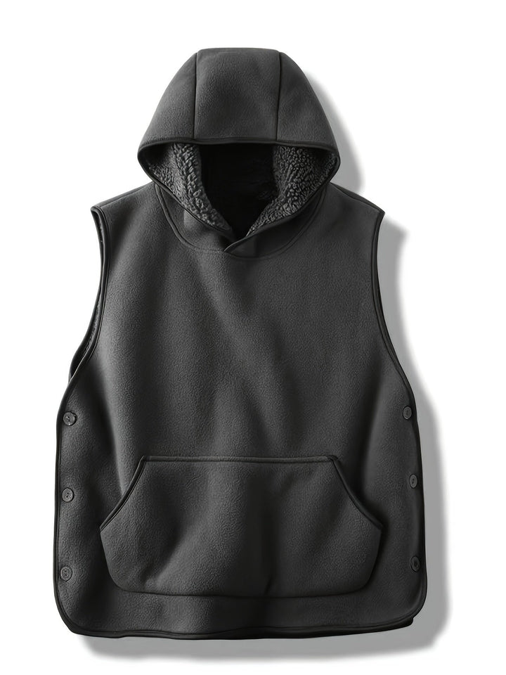 Niles - Polyester Sleeveless Hoodie for Winter