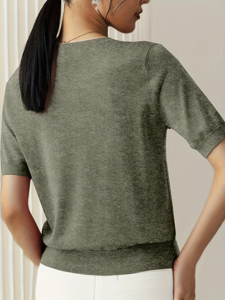Jacquie - High Elasticity Casual T-Shirt