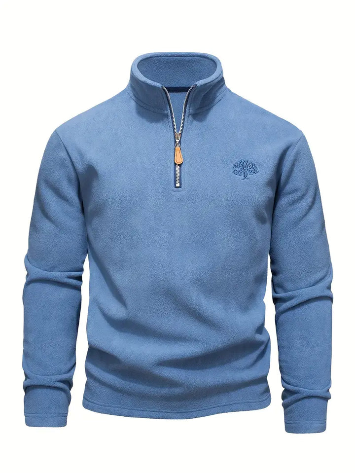 Lamar - Long Sleeve Sweatshirt With Half Zipper