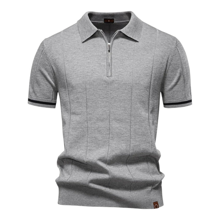 Johncena - Casual Atheletic Zipper Polo Shirt