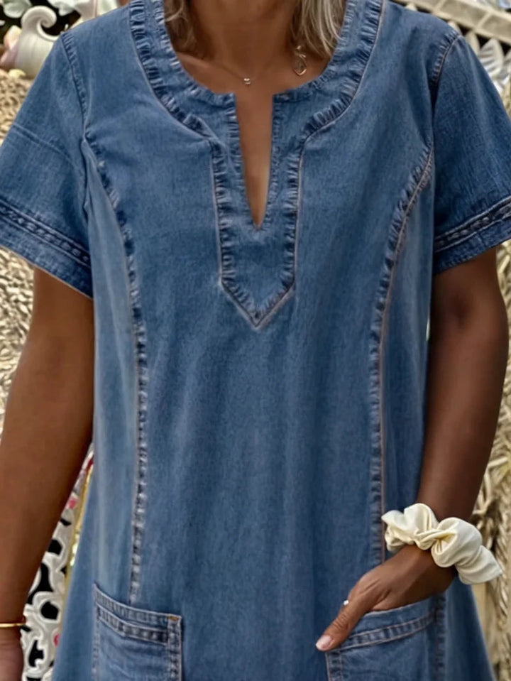 Polixeni - Soft Denim Dress