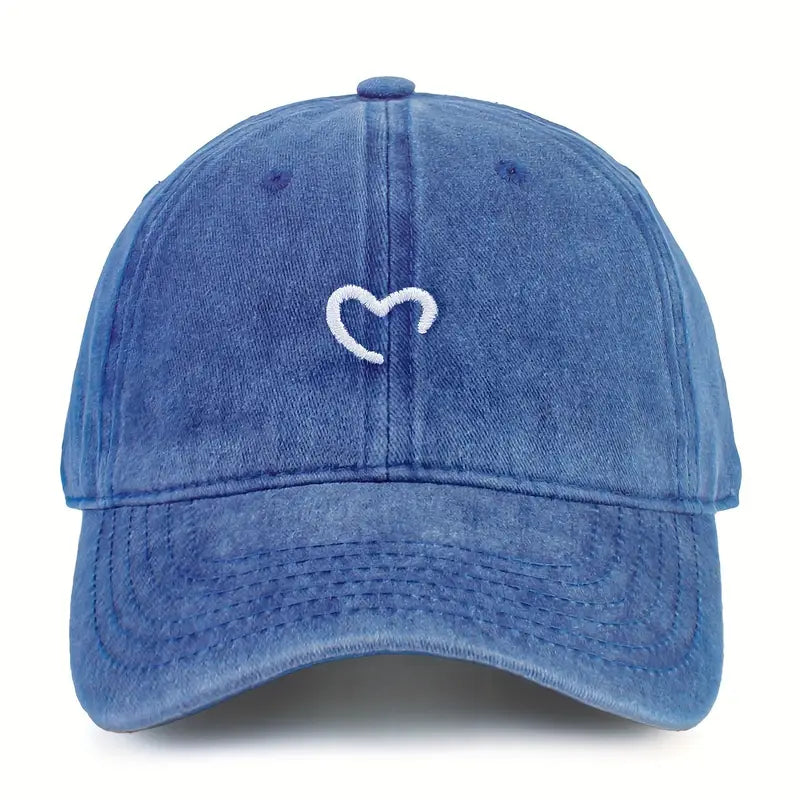 Marlia - Embroidered Heart Stitched Cap