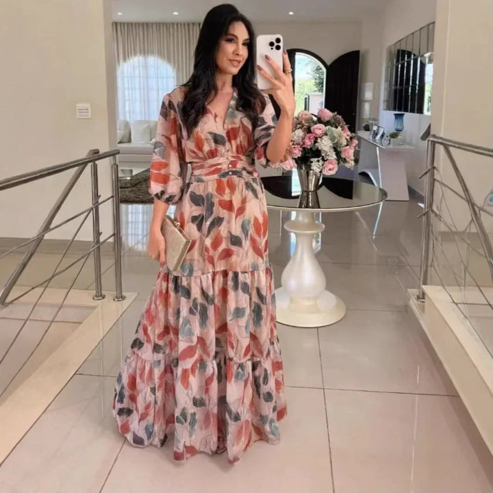 Lella - Stylish Floral Maxi Dress