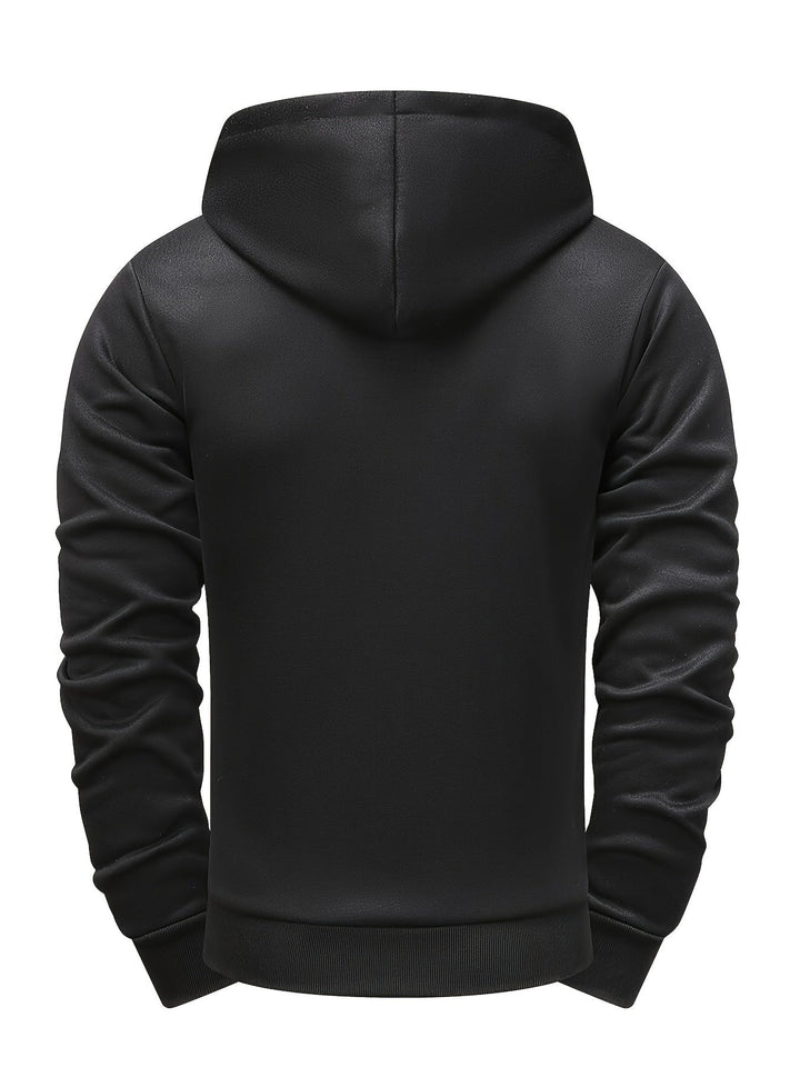 Hendro - Casual Long Sleeve Zipper Hoodie