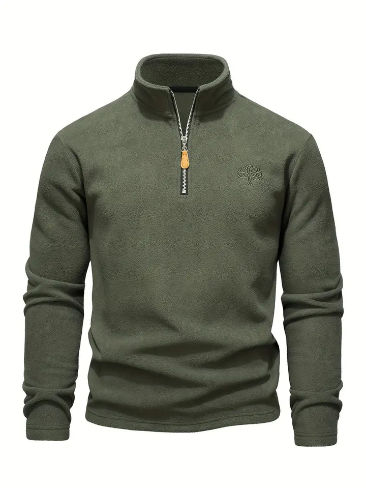 Lamar - Long Sleeve Sweatshirt With Half Zipper